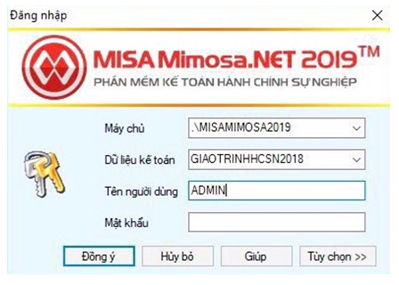 HƯỚNG DẪN SỬ DỤNG PHẦN MỀM MISA MIMOSA.NET 2019 (THÔNG TƯ 107/2017/TT-BTC)
